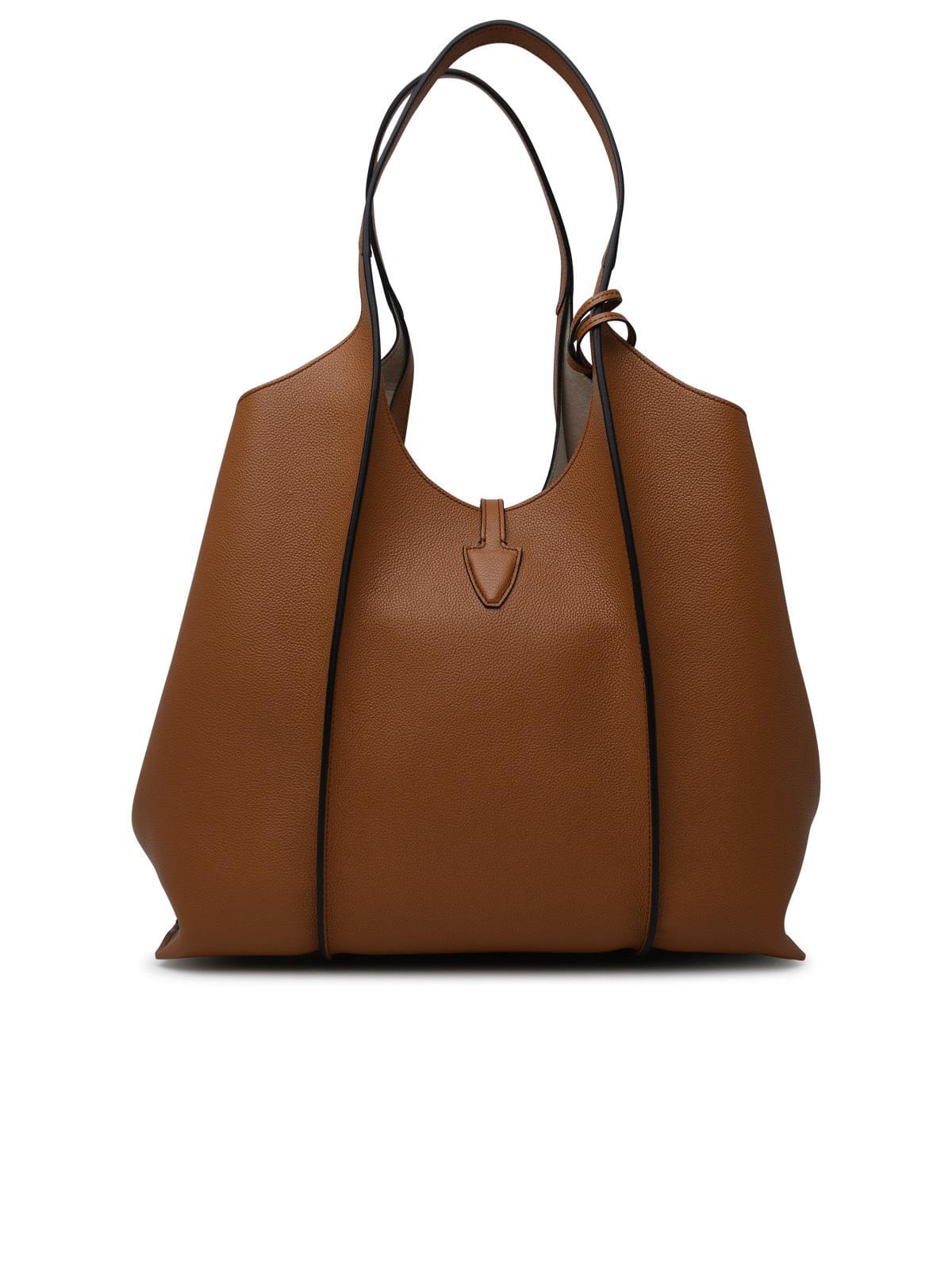 Tod's 'Timeless' Brown Leather Shopping Bag Women