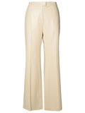 Stand Studio Ivory Polyurethane Blend Trousers Women