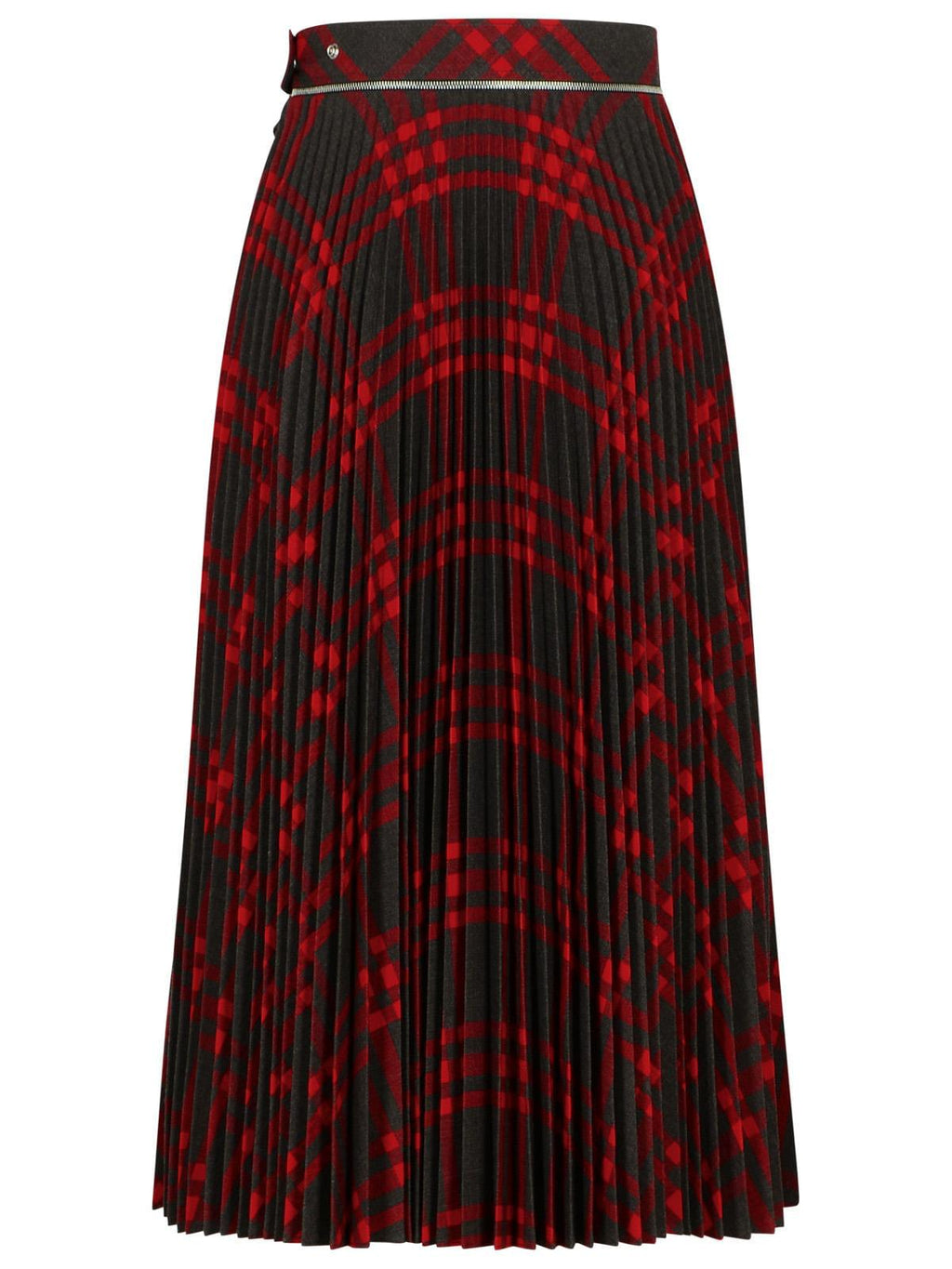 Burberry 'Check' Long Wool Blend Skirt Women