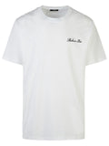 Balmain 'Signature' White Cotton T-Shirt Men