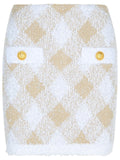 Balmain Beige Polyamide Blend Skirt Women