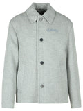Versace Grey Wool Jacket Men