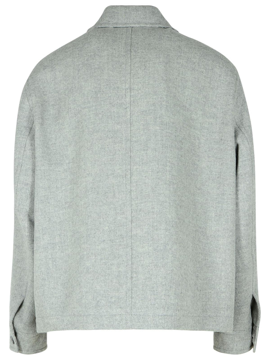 Versace Grey Wool Jacket Men