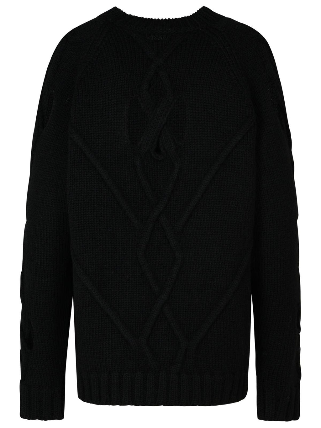 Versace Black Wool Blend Sweater Men