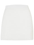 Casablanca White Cotton Blend Miniskirt Women