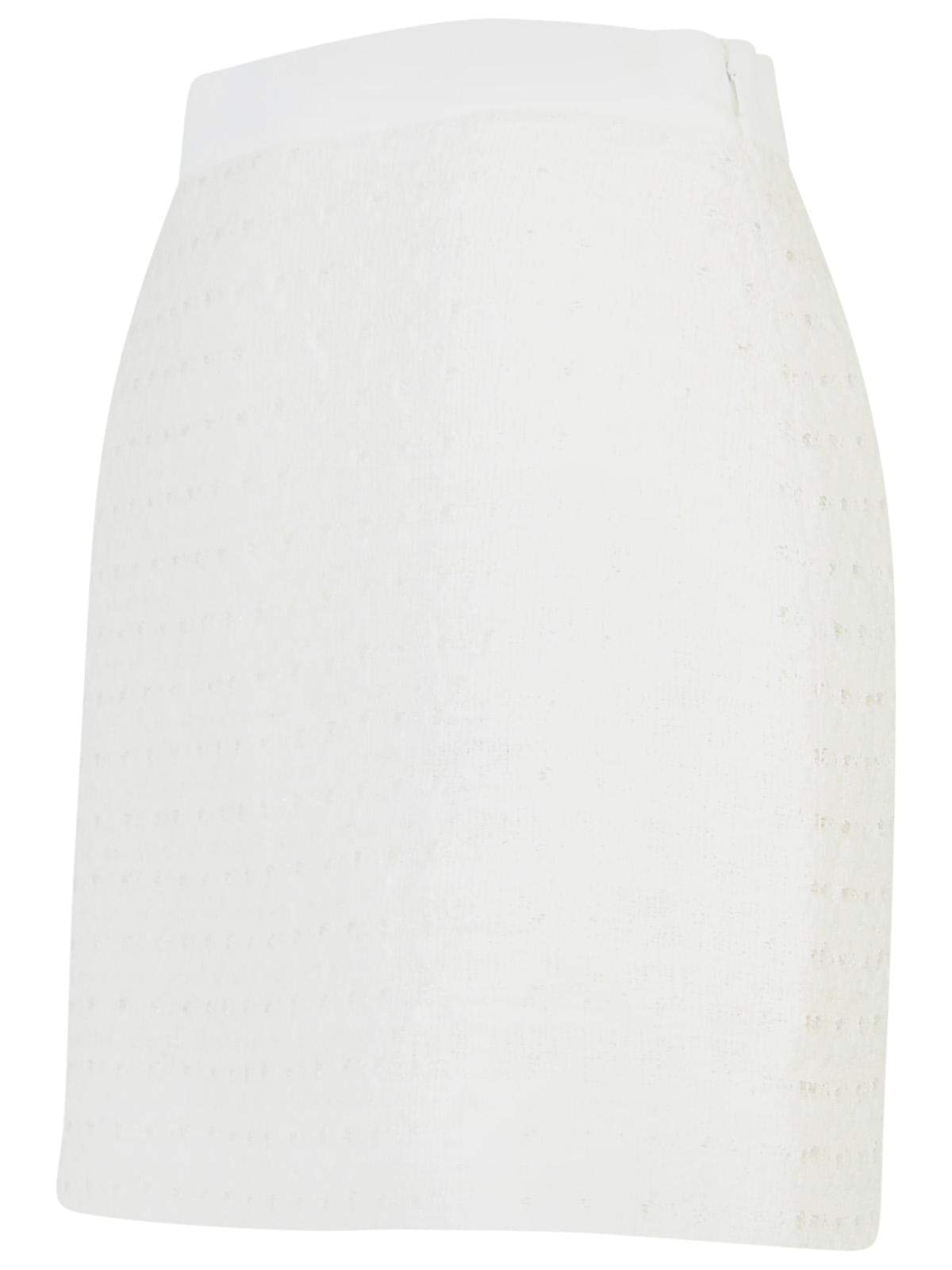 Casablanca White Cotton Blend Miniskirt Women