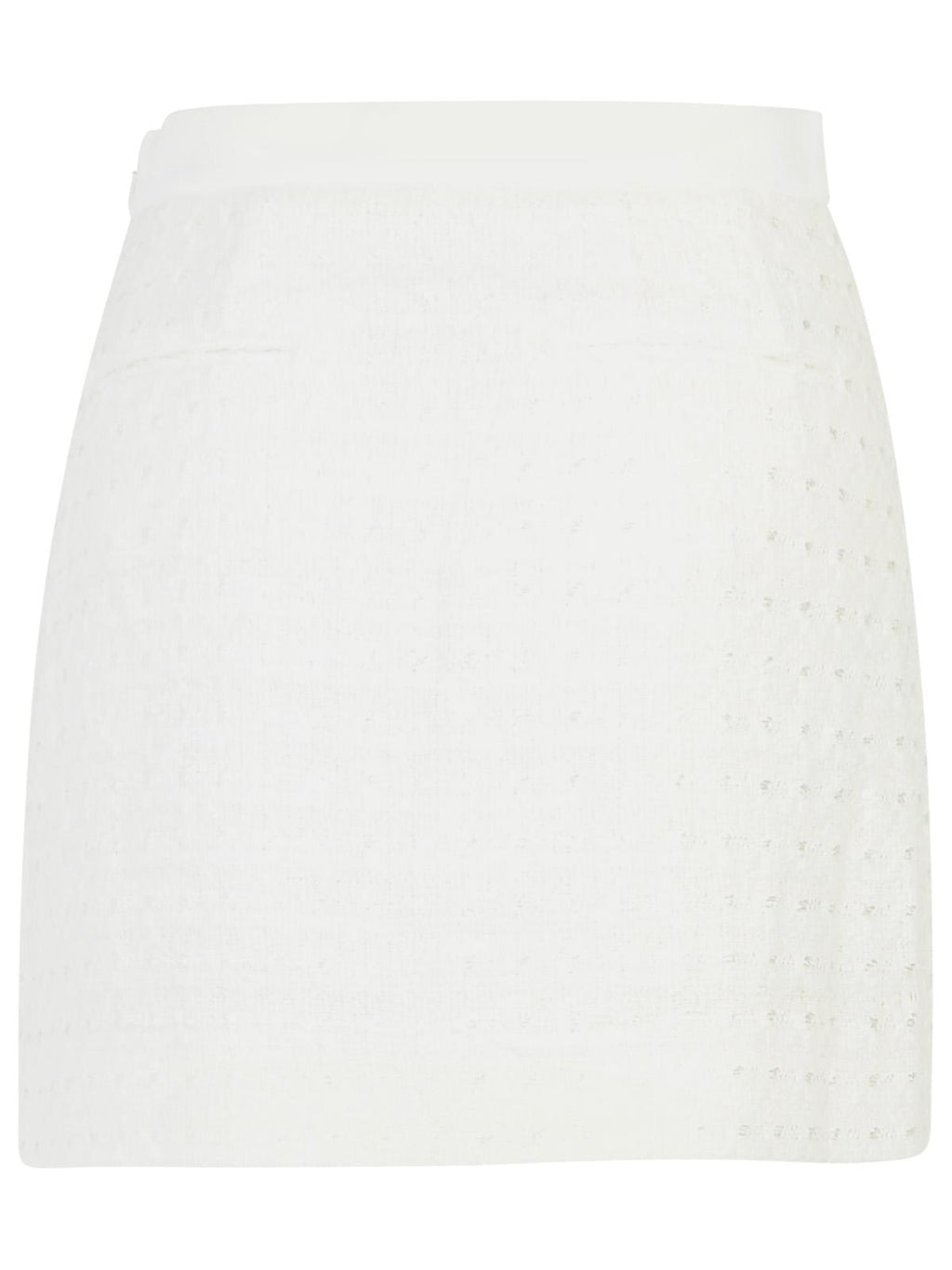 Casablanca White Cotton Blend Miniskirt Women
