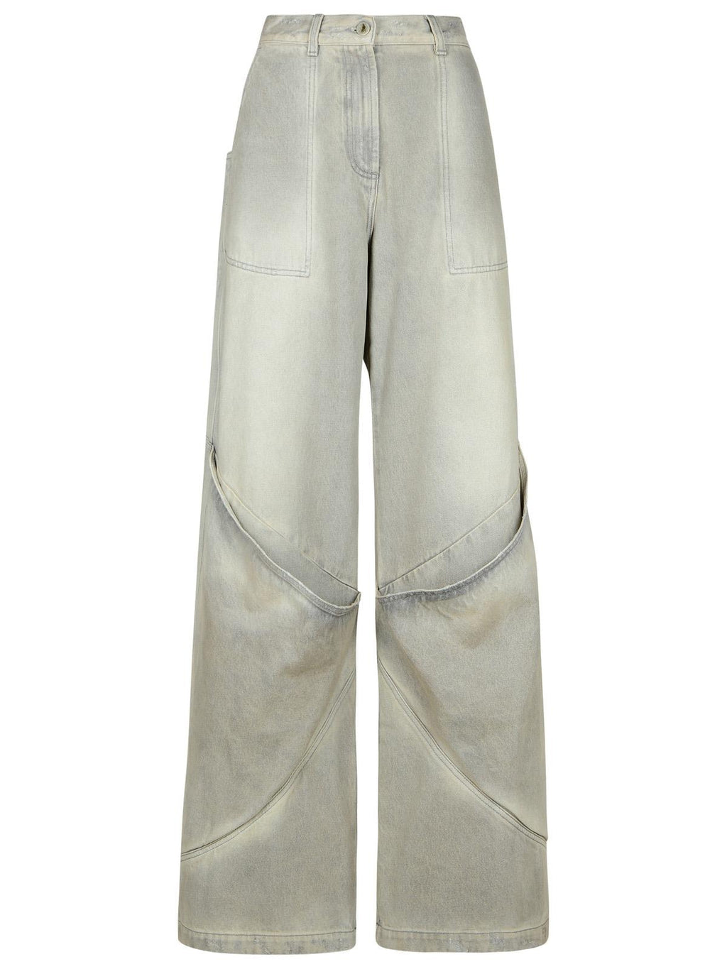 The Attico Gray Cotton Jeans Women