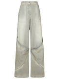 The Attico Gray Cotton Jeans Women