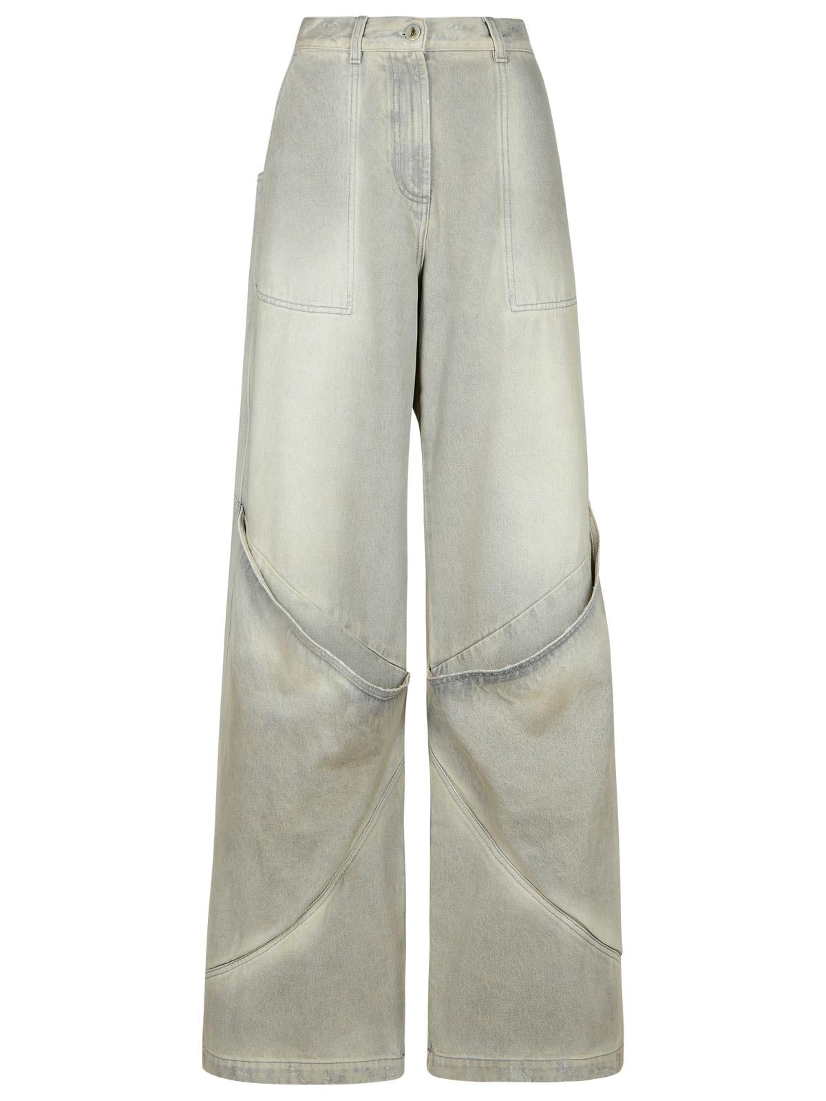 The Attico Gray Cotton Jeans Women