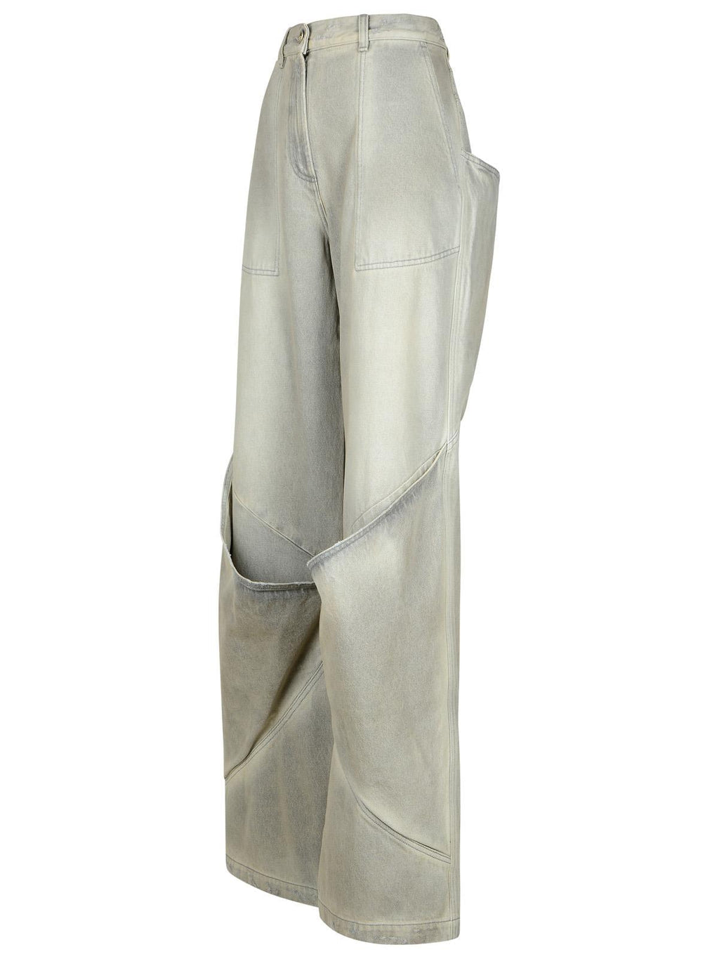 The Attico Gray Cotton Jeans Women