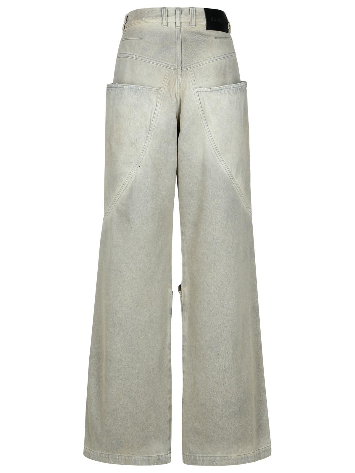 The Attico Gray Cotton Jeans Women