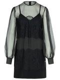 Dolce & Gabbana Black Silk Organza Dress Women