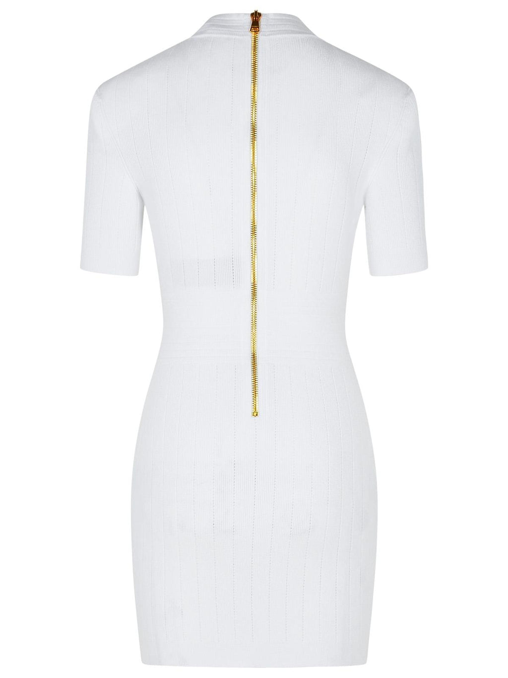 Balmain White Viscose Blend Dress Women