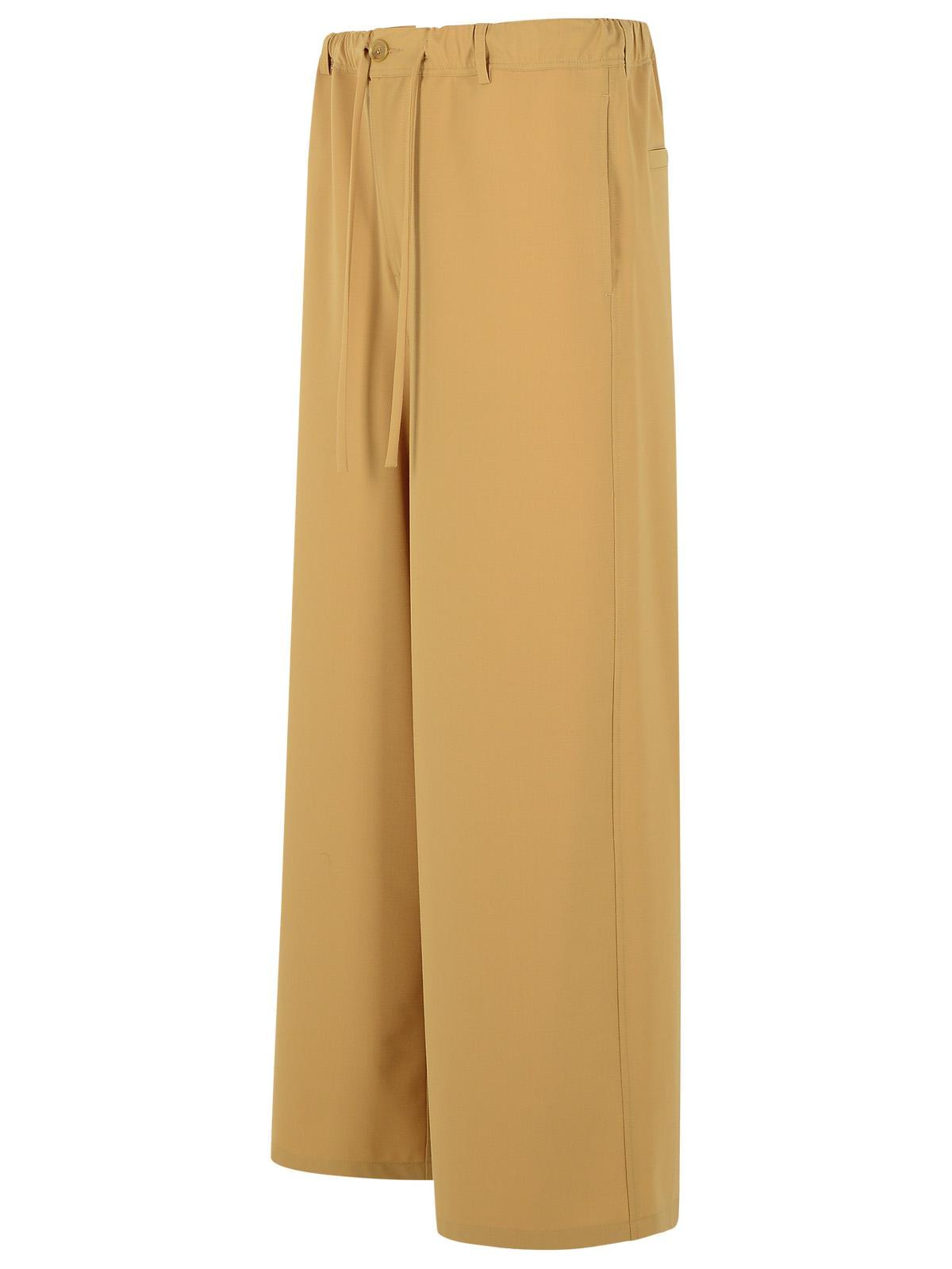 Marni Beige Virgin Wool Blend Trousers Men