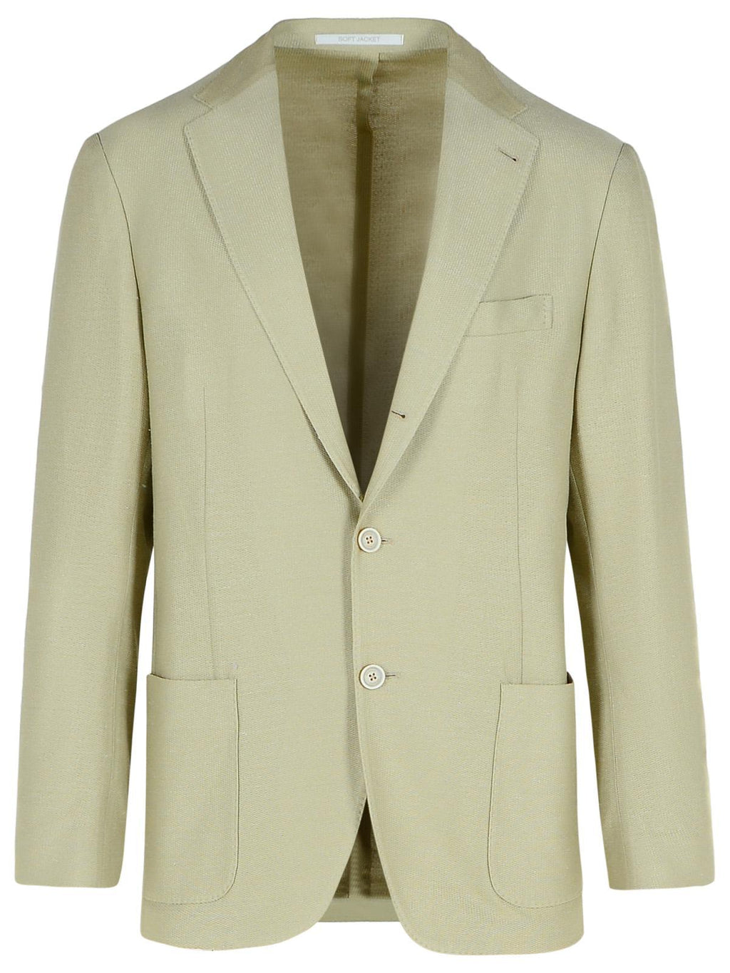 Eleventy Cream Cotton Blend Blazer Men