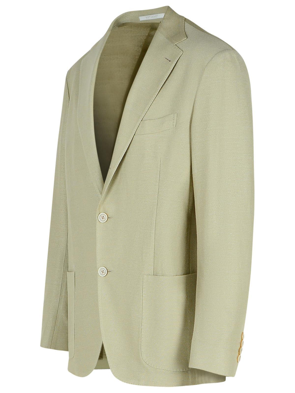 Eleventy Cream Cotton Blend Blazer Men