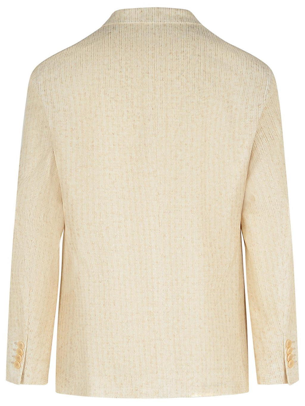 Etro Blazer In Cream Linen Blend Men