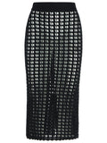 Dolce & Gabbana Black Virgin Wool Skirt Women