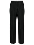 Ganni Black Viscose Blend Trousers Women