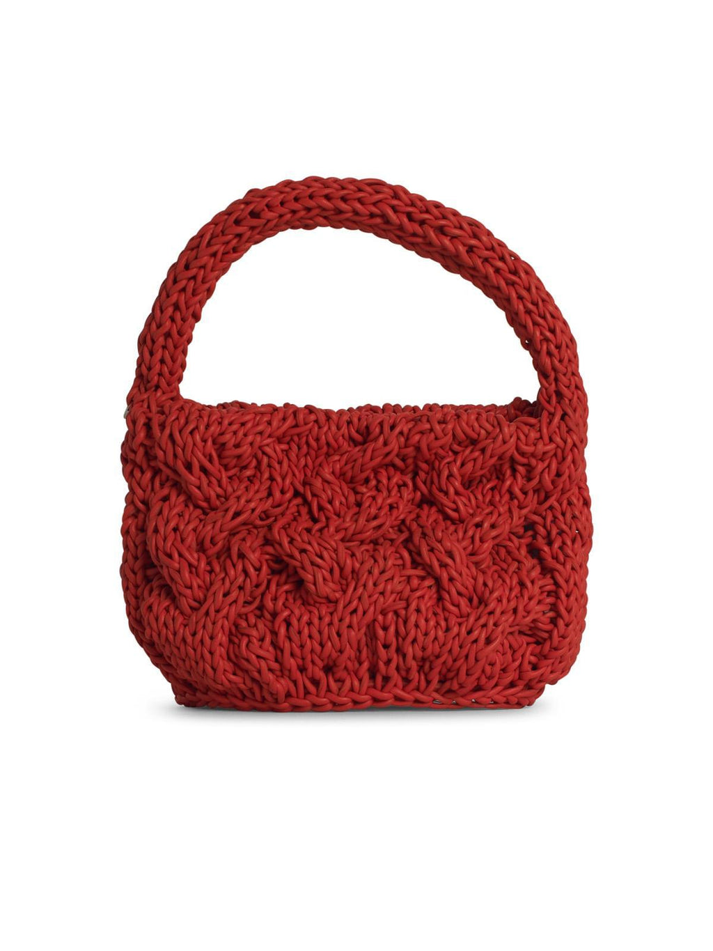 Jw Anderson 'Knit' Orange Leather Bag Women