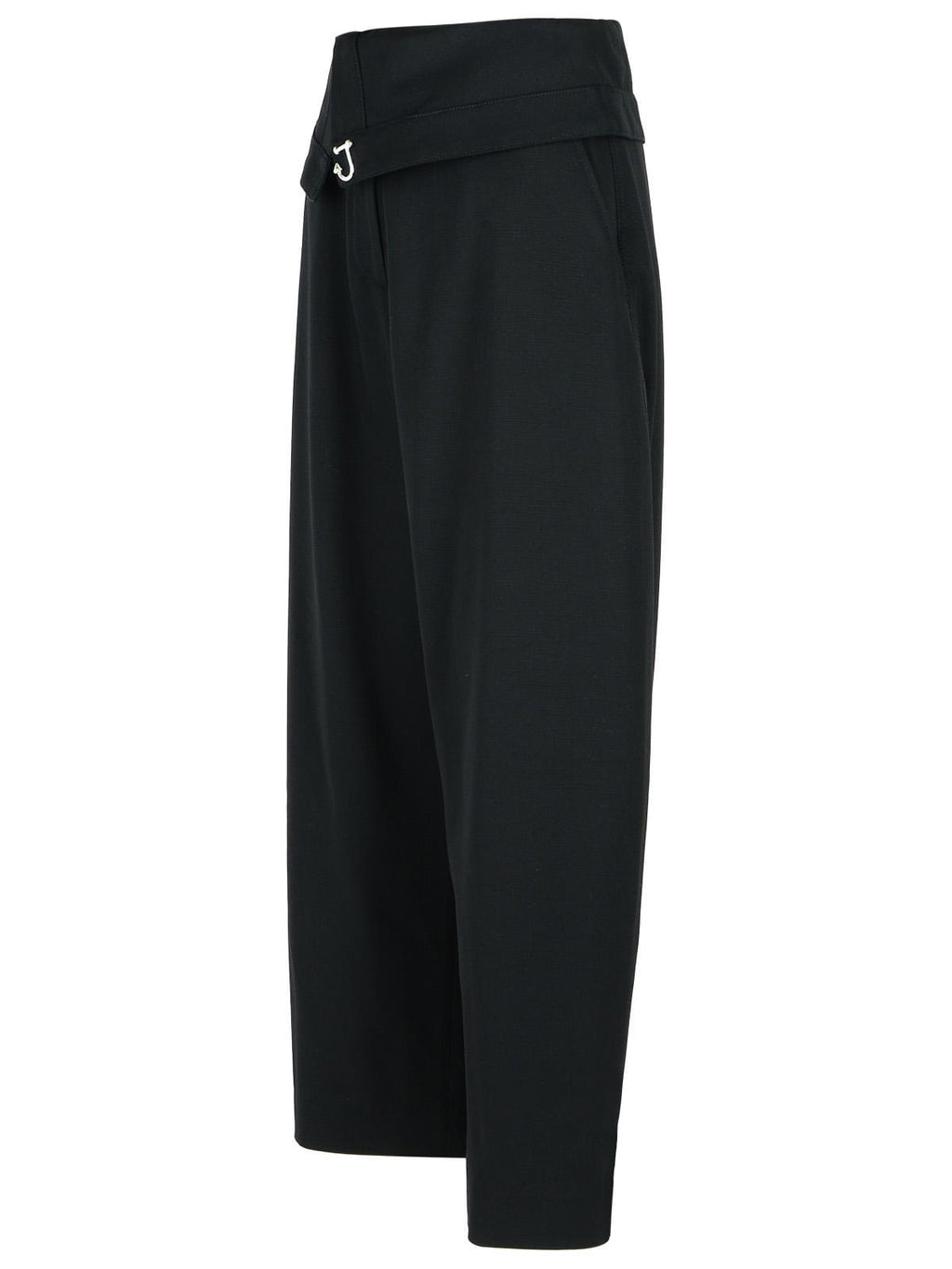 Jw Anderson Black Viscose Trousers Women