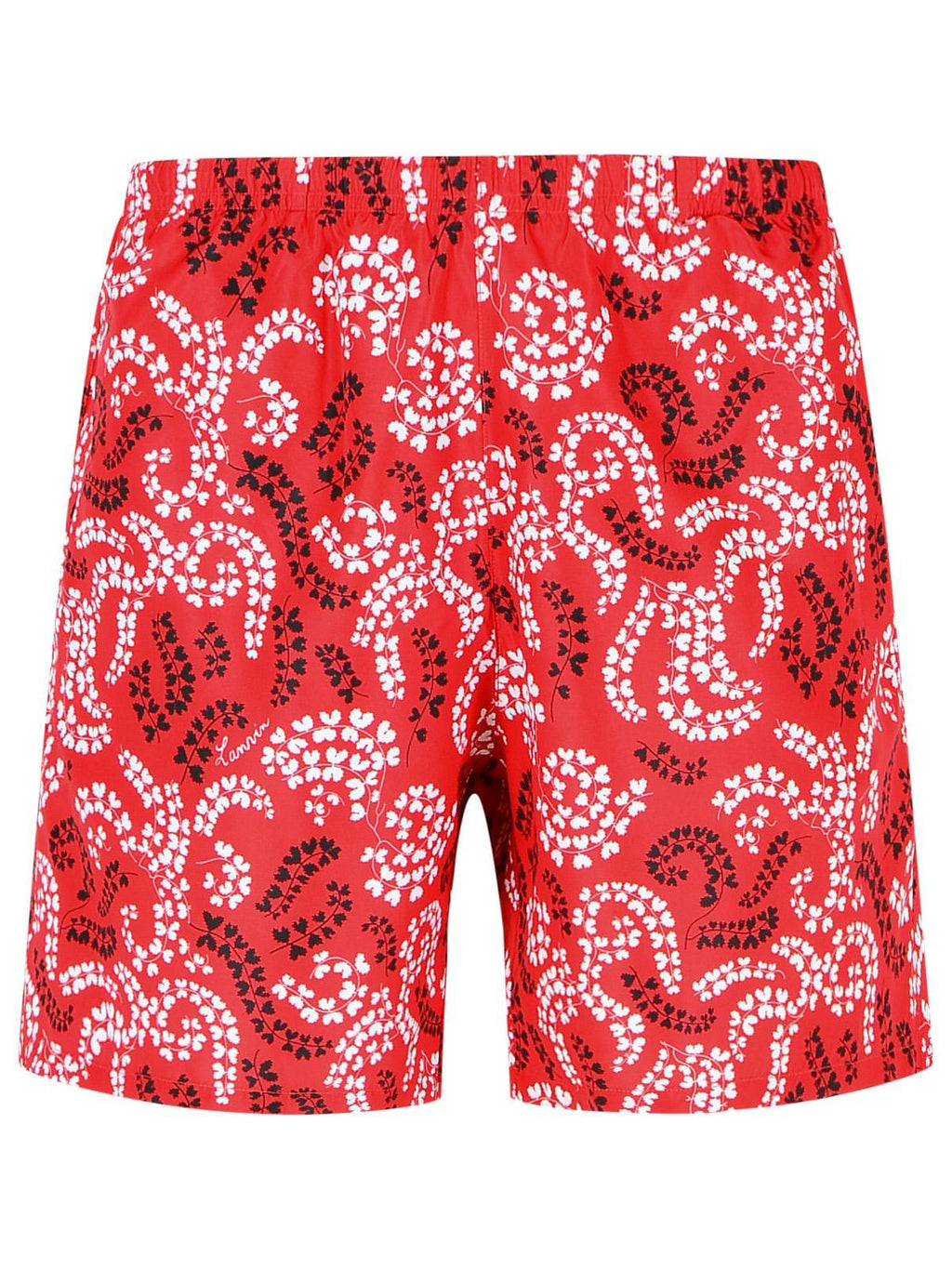 Lanvin Red Polyester Swimsuit Men
