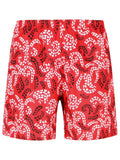 Lanvin Red Polyester Swimsuit Men