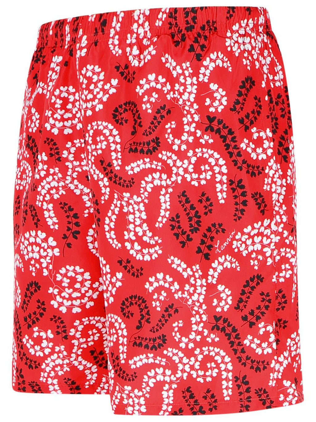 Lanvin Red Polyester Swimsuit Men