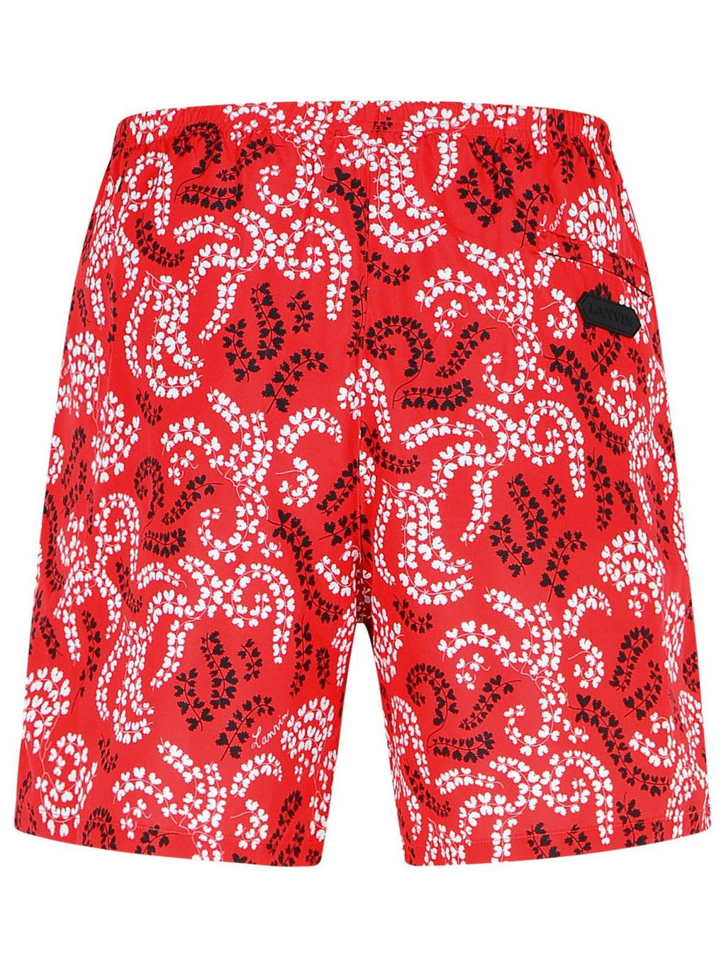 Lanvin Red Polyester Swimsuit Men