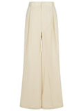 Maison Margiela 'Over' Ivory Cotton Blend Pants Women