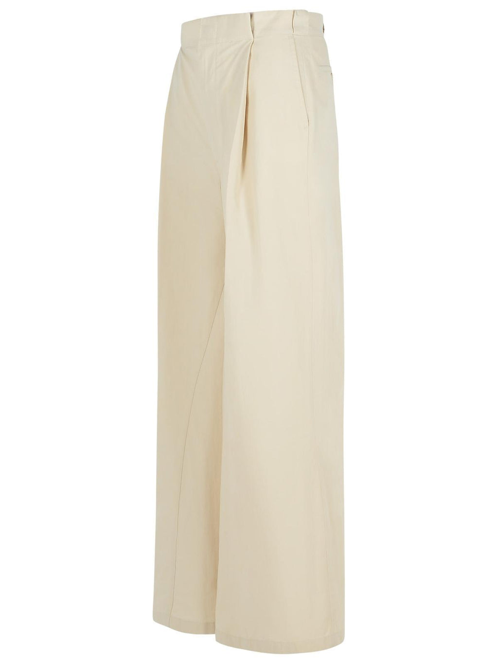 Maison Margiela 'Over' Ivory Cotton Blend Pants Women
