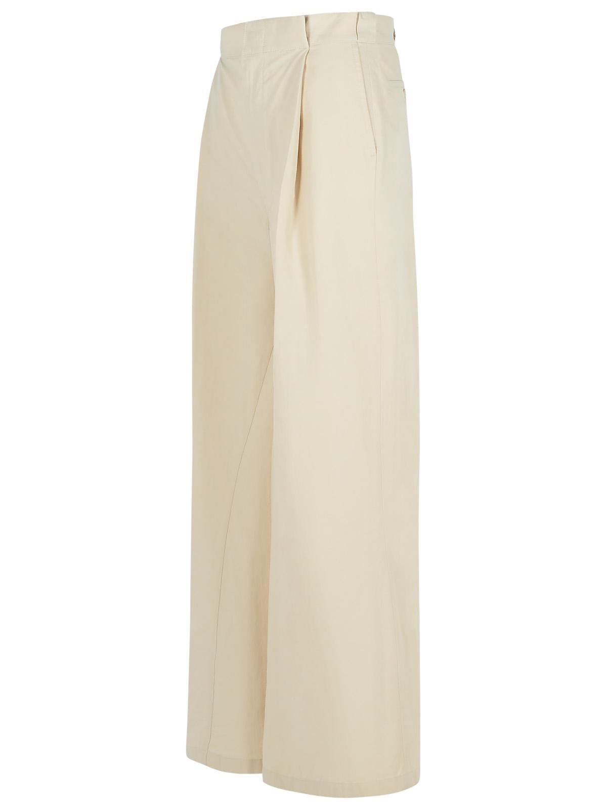 Maison Margiela 'Over' Ivory Cotton Blend Pants Women