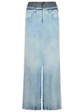 Maison Margiela Blue Denim Skirt Women
