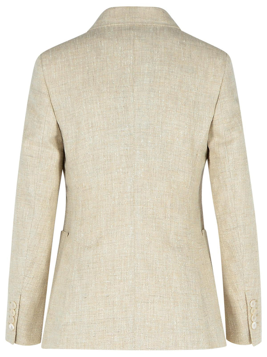 Max Mara Ivory Linen Blend Blazer Women