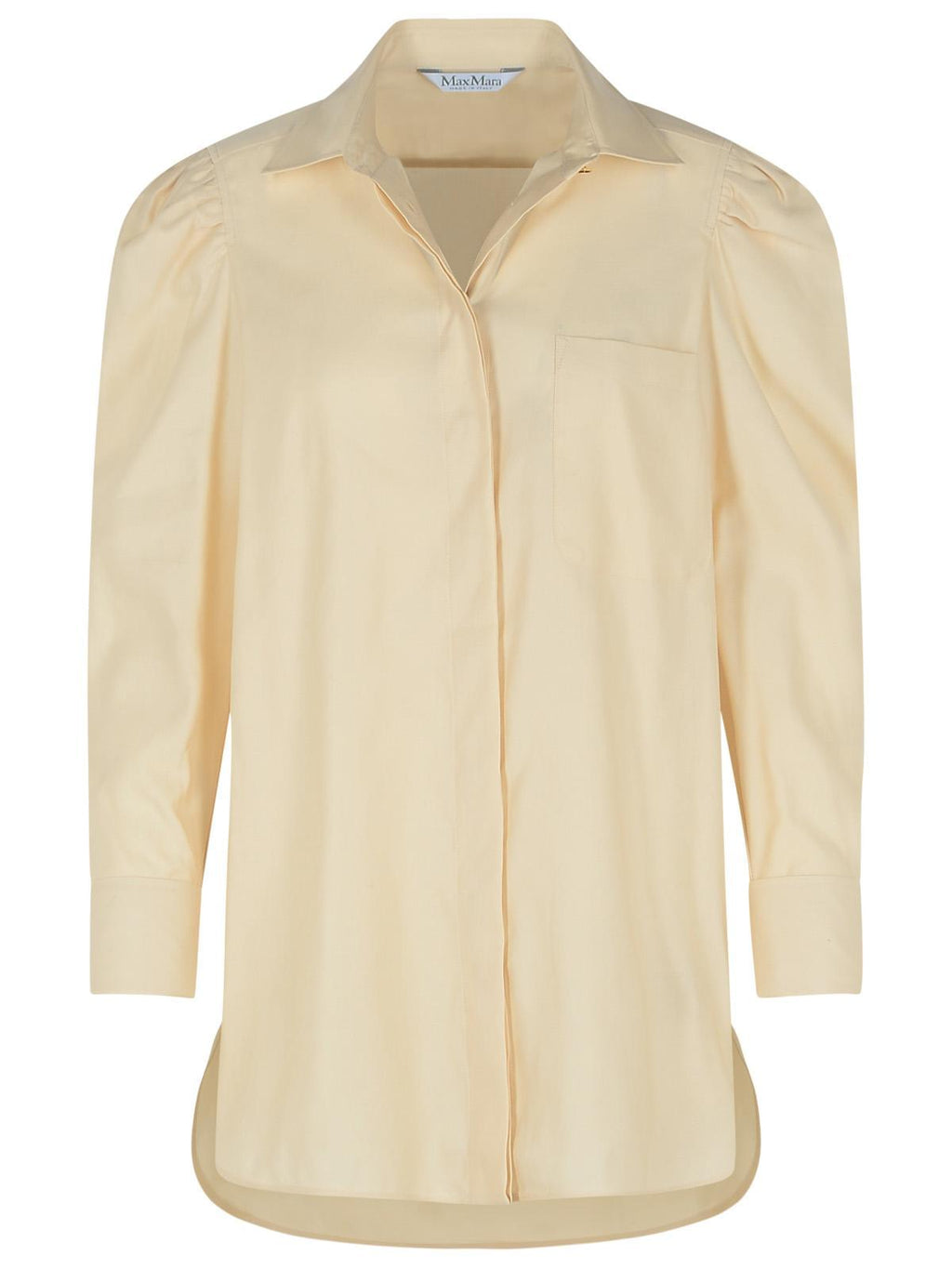 Max Mara 'Faraday' Cream Cotton Shirt Women