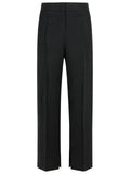 Jil Sander Black Viscose Blend Trousers Women