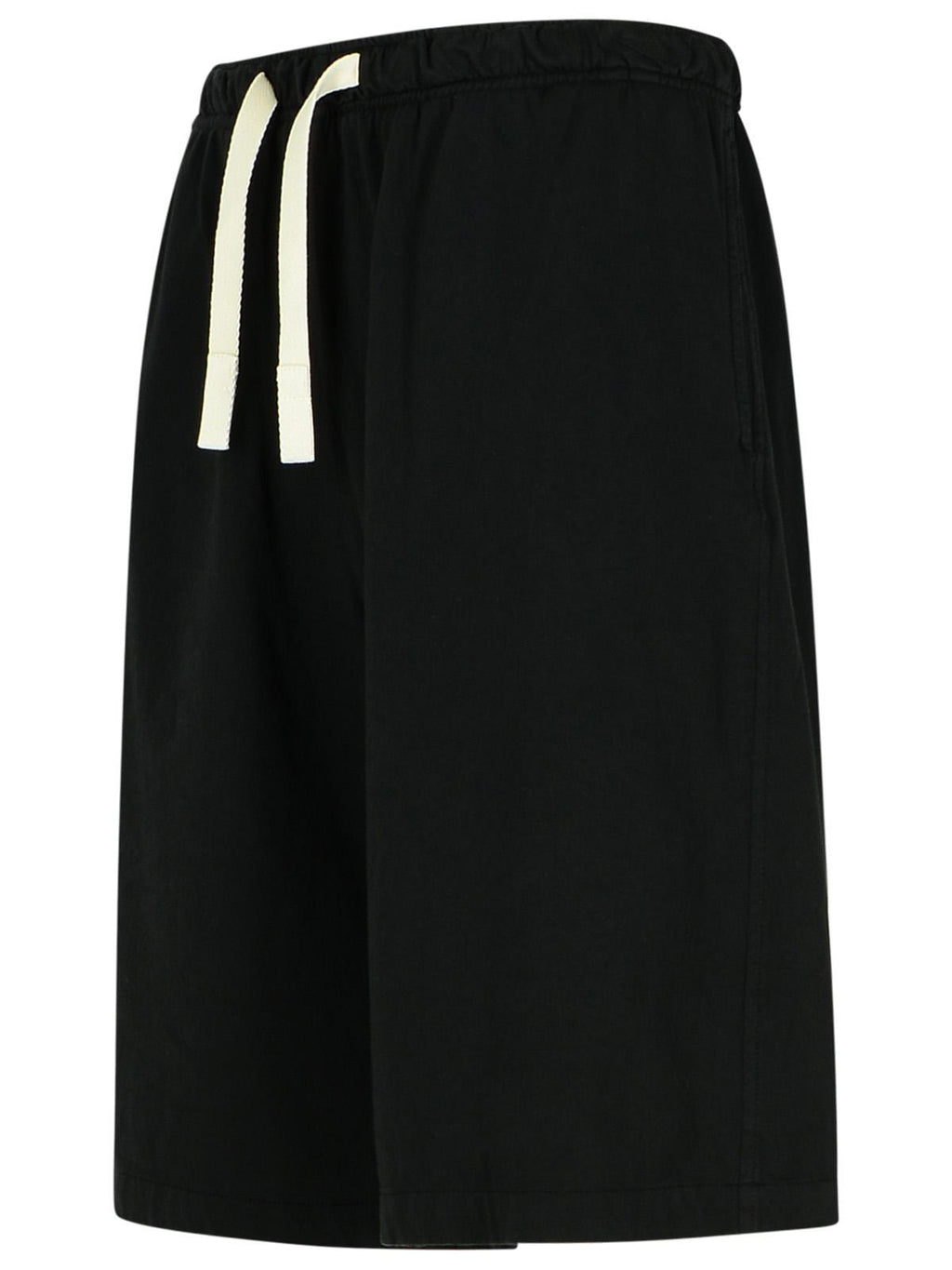 Palm Angels Black Cotton Bermuda Shorts Men