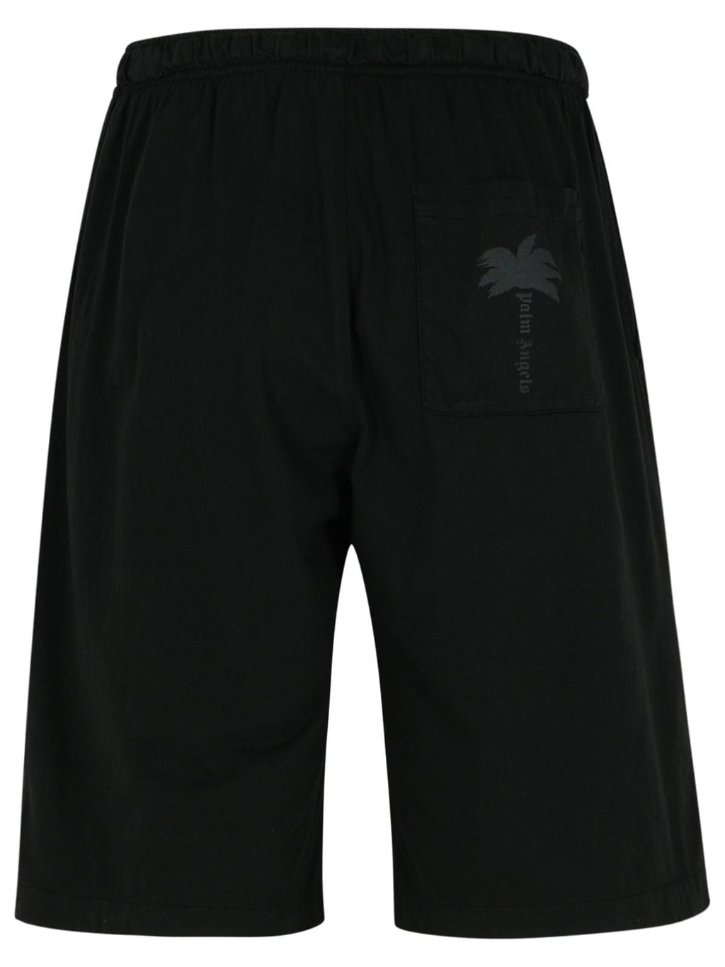 Palm Angels Black Cotton Bermuda Shorts Men