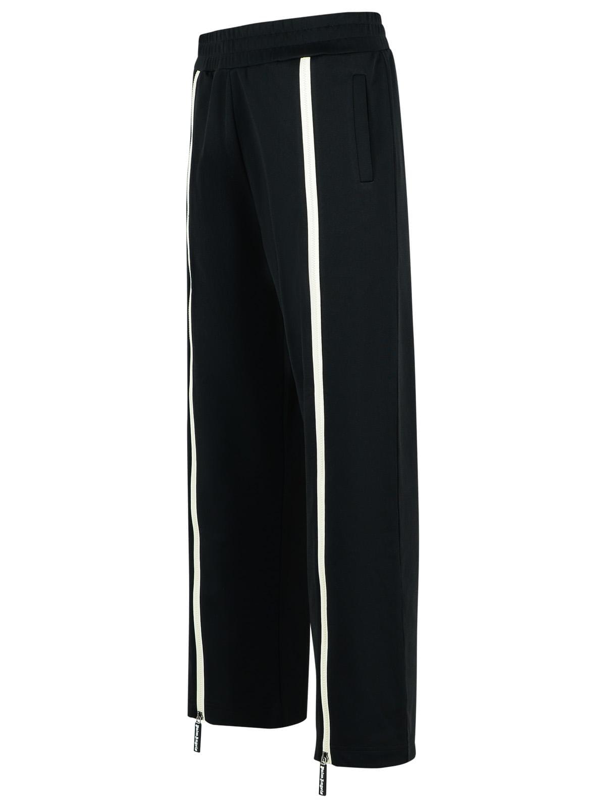 Palm Angels Track' Black Polyester Blend Pants Men