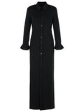 Sportmax 'Nias' Black Viscose Strech Dress Women