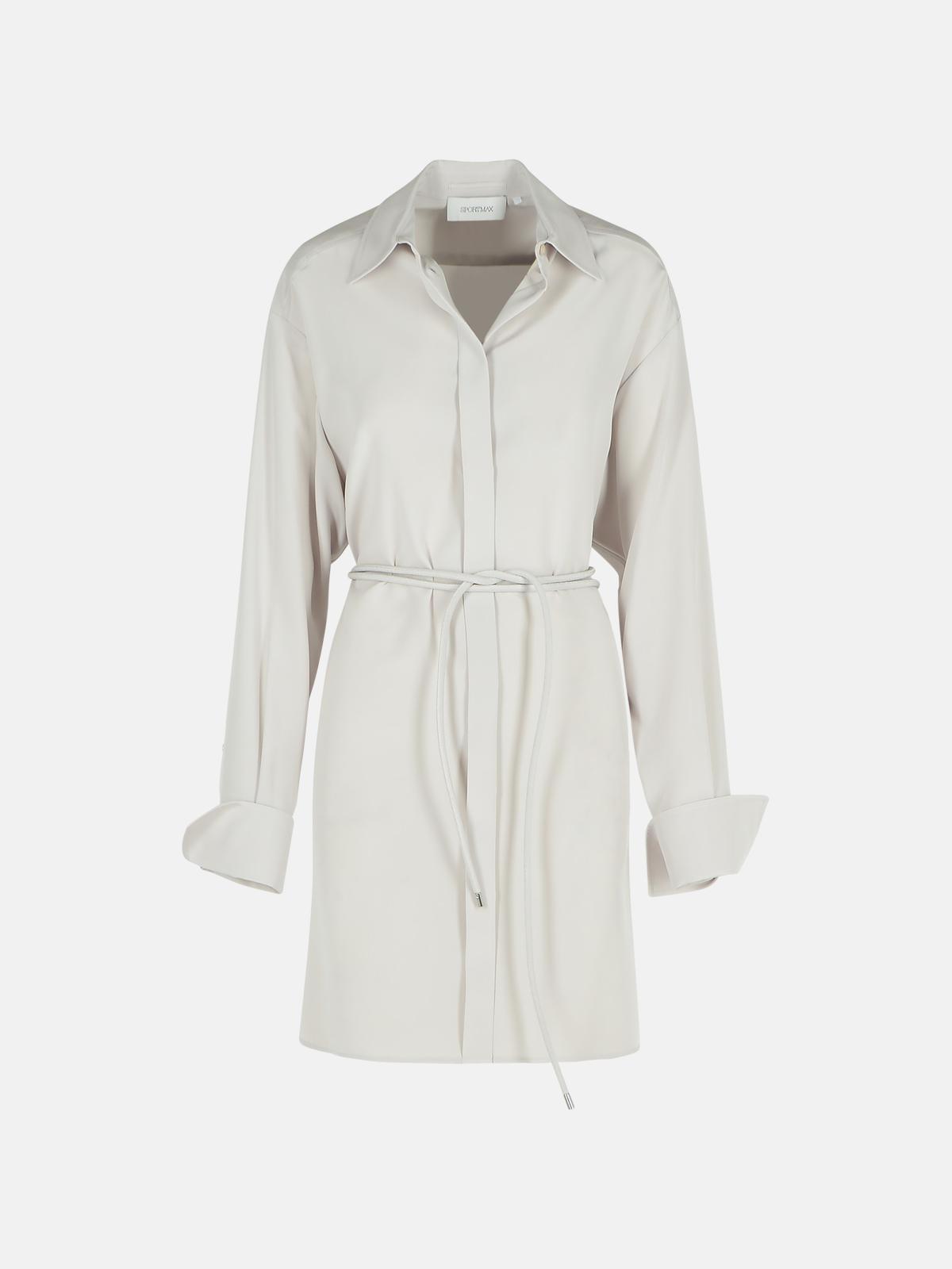 Sportmax 'Eolie' Grey Silk Dress Women