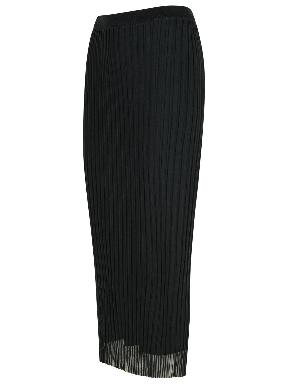 Sportmax 'Album' Black Polyamide Blend Skirt Women