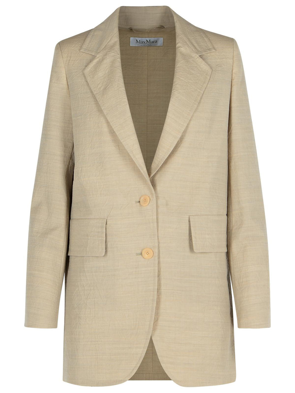 Max Mara 'Acacia' Beige Virgin Wool Jacket Women