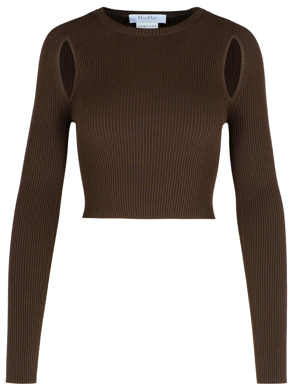 Max Mara 'Ala' Brown Viscose Blend Sweater Women