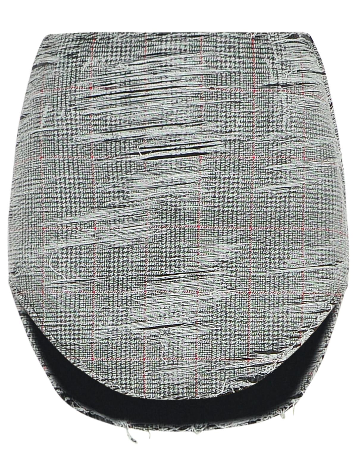 Diesel 'Ada' Grey Cotton Miniskirt Women
