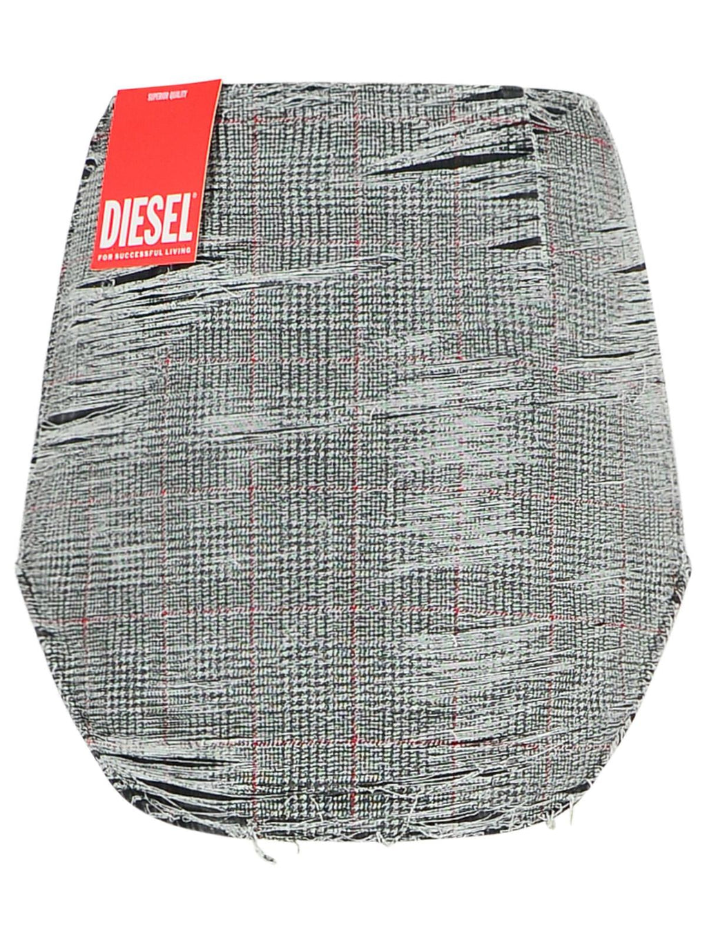 Diesel 'Ada' Grey Cotton Miniskirt Women