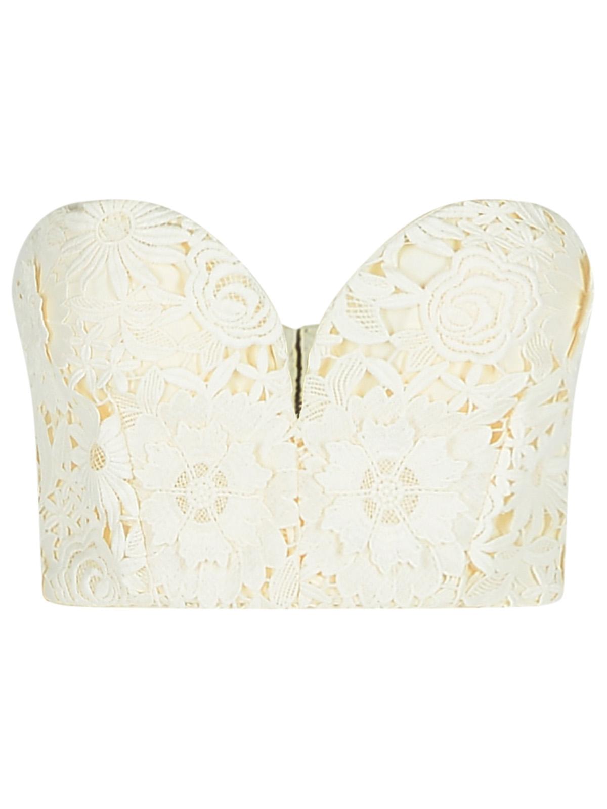 Rotate '3D' White Polyester Corset Women