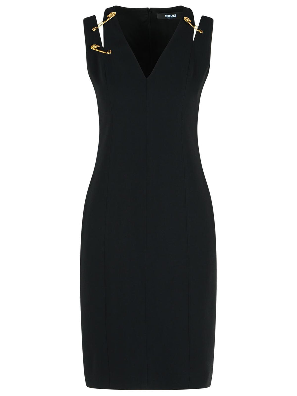Versace Black Viscose Blend Dress Women