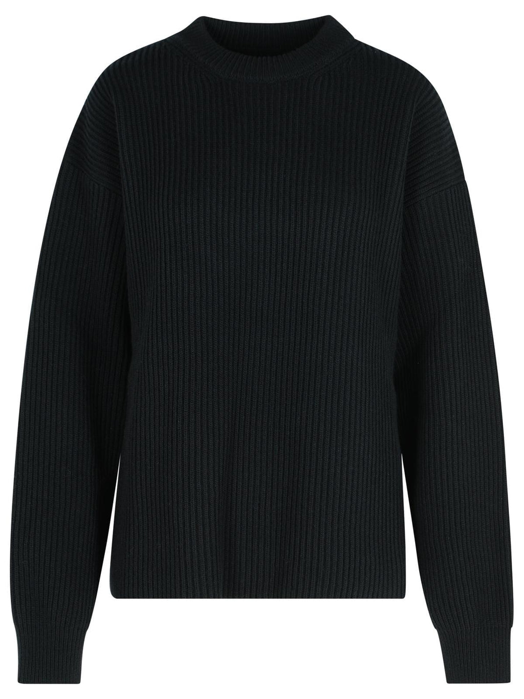 Jil Sander Black Wool Crew Neck Sweater Women